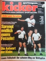 KICKER 80 - 3.10. 1983 Bayern-Gladbach 4:0 Lautern-Bremen 3:3 Stuttgart-Köln 3:2