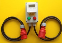 Thermostat für Heizung LCD-Display für 400 V.  CEE - Steckverbinder / 16 Ampère