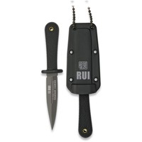 RUI Messer Mini Neck Knife einschneidig Scheide Fahrtenmesser titancoated 31898