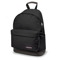 Eastpak Wyoming Rucksack mit Lederboden schwarz black Schultasche Schulrucksack