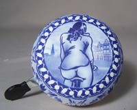 Fahrradglocke DING DONG 80 mm !! Zweiklangton Fahrradklingel "Lady" mattlack