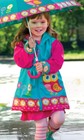 Stephen Joseph Kids Toddler Girls Rain Coat Slicker Jacket Wear Gear Cute New