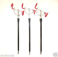 3x Zebco Klapprutenhalter Rutenhalter Rutenständer Erdspeer 54-88 cmRot 8206004