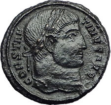 Constantine I the Great 328AD Ancient Roman Coin Military camp gate i57916