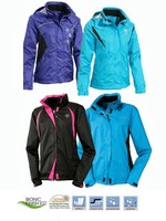 Damen Fahrrad Regenjacke Jacke Training Fahrradjacke Jacke mit einrollbare Kapuz