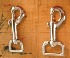 Dog Leash Claps - Nickel Plated - 2 widths: 5/8" & 1"