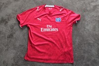 RARITÄT ! HSV Trikot Puma, rot,  orig. signiert Hermann Rieger !!!, Gr. XXL