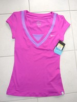 NIKE Baseline Tennisshirt, Gr. S, NEU