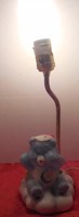 Vtg 80's Care Bears "Bedtime Bear" Lamp light bedroom Teddy Blue Table Toy