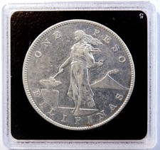 1905 S 1 Peso Us-Philippines Silver Dollar Crown Coin Super Nice Lv#615