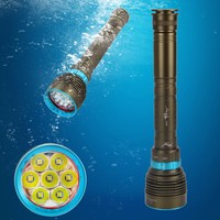 Unterwasser 100m 14000Lm 7x CREE XM-L2 LED Tauchen Taschenlampe Torch Scheinw