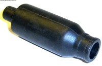 L215 1/10 Maßstab RC Boot Gummi Exhaust Rohr Schwarz x 1