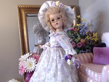 R & B Arranbee Nancy Lee 21" Vtg hard plastic Orig Blonde Mohair! Gorgeous Girl!