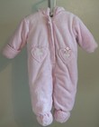 Absorba footed infant girl snow suit bunting size 6-9 months