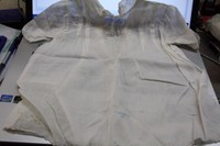 VINTAGE HAND MADE EMBROIDERED BABY GOWN LIGHT COTTON