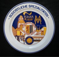 Orig.Porzellanteller  1.FC LOK LEIPZIG (DDR)  -  70ziger Jahre  !!  TOP RARITÄT