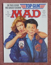 UK MAD MAGAZINE COMIC 295 - TOP GUN - TOM CRUISE - KELLY MCGILLIS