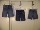 3 PR BOYS Denim SHORTS SZ 3T LEVIS & OLD NAVY Carpenter ETC