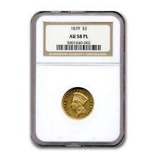 1879 Gold $3 Princess Au-58 Ngc (Pl) - Sku #118295