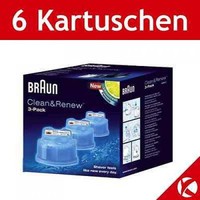 6 x BRAUN CCR3  REINIGUNGSKARTUSCHEN CCR 3 - LEMONFRESH FÜR 795cc 795 cc