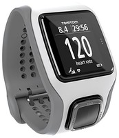TomTom Runner Cardio GPS-Sportuhr weiß/grau