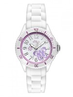 s.Oliver Kids Mädchen Uhr Silikonarmband SO 2755 PQ weiß Schmetterling Kinder