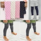 Autumn Kids Girls Toddlers Polka Dot Leggings Baby Kids Cotton Pants Trousers