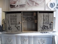 Schlüsselkasten Holz Schlüsselbrett Schlüsselleiste  shabby chic vintage 459