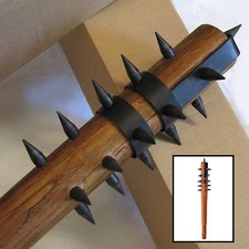 Medieval Barbarian Viking - 23" Wood SPIKED Mace CLUB - Renaissance Fantasy Styl