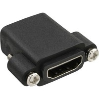 INLINE HDMI ADAPTER ZUM EINBAU MIT GEWINDE A BUCHSE / BUCHSE
