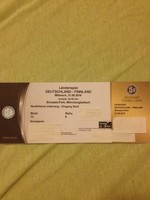4 Tickets DEUTSCHLAND - FINNLAND 31.08.2016 Mönchengladbach