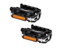 XLC MTB und Trekking-Pedal PD-M02, Alukörper/Alukäfig CNC Pedale schwarz Alu