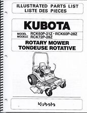 kubota kubota g1700 lg parts manual