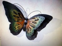 Metall-Schmetterling