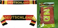 Fussball SCHAL 130cm FANschal Fahne Flagge Wimpel WM & EM Deutschland Germany