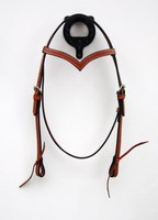 EE Tack Ambrind Kopfstück mit V-Stirnband Western Trense ECO