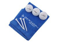  Dunlop Geschenk-Set Classic Golfbälle, Handtuch und Tees  Golf-Zubehör  NEU