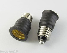 12x E11 To Us E12 Candelabra Base Socket Led Light Bulb Lamp Adapter Holder