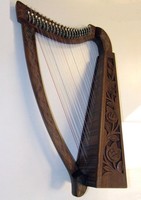  22 SAITEN KELTISCHE HARFE mit  HALBTON-KLAPPEN Harfen Mittelalter NEU