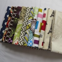 SALE FQ pieces cheap clearance 100% cotton chevron butterfly designer fabric