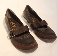 S.oliver Damen Schuhe Pumps Größe 38, braun, 2x getragen