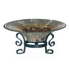 Dale Tiffany Copper And Gold Bowl With Stand - AV10723