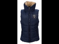 Größe 34 - 44 Blaue Damen Reitweste Mackay blau hoher Kragen Reiter Weste Pfiff