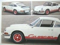 1973 Porsche 911 Carrera RS Prospekt Brochure Catalog Catalogue Broschüre