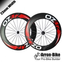 OZUZ 88mm hoch 3k Carbone Drahtreifen Laufräder carbongevebe Fahrrad Laufradsatz