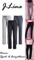 J Line Damen Jogginghose Sweathose Sporthose RELAXHOSE Yoga Hose Freizeithose 