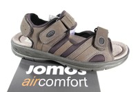 Jomos Herren Sandalen Leder grau  Lederfußbett, Klettverschluß NEU