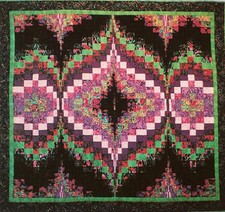 ~~ NEW ~ STRIP BARGELLO ~ QUILT PATTERN ~ 49" X 53" ~~