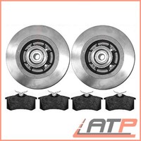 BREMSSCHEIBEN VOLL Ø240 +BREMSBELÄGE HINTEN RENAULT MEGANE 2 AB BJ 03 MODUS