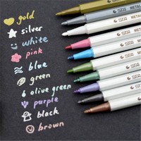 Metallic Marker Pens für Einklebebuch-Karte DIY Scrapbook Geschenk